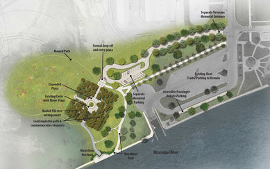 Davenport Veterans Memorial Park Cultural Landscape Architecture Davenport Iowa SmithGroup