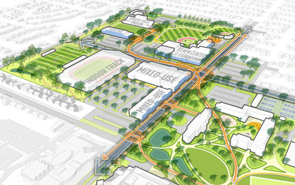 Augustana University Campus Plan Rendering Sioux Falls South Dakota SmithGroup Campus Planning HIgher Education