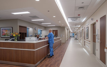 Northwestern Medicine Galter Floors 11 and 12 Health Architecture Interiors Chicago Illinois